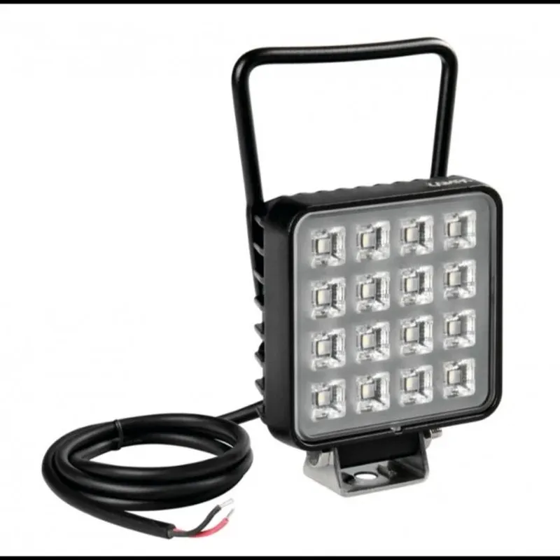 16W 1380lm LED ЛЕД Диоден Фар Работна Лампа Прожектор С Дръжка и Ключ - 1