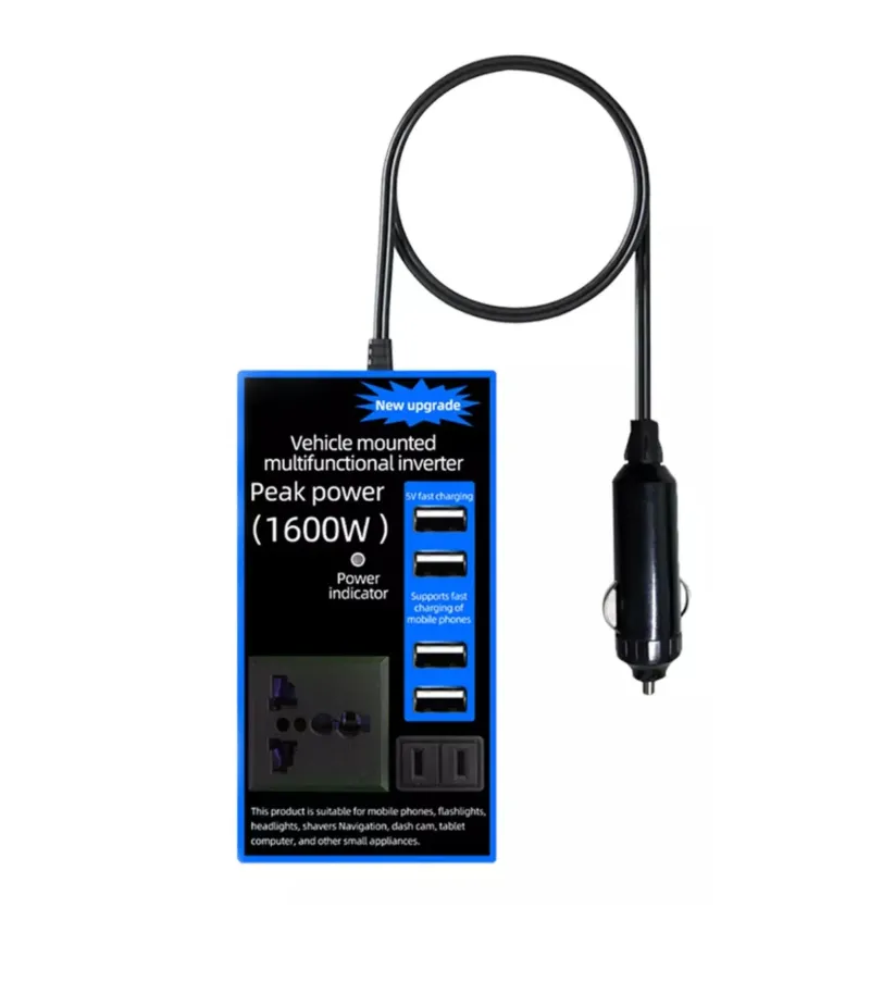 Мултифункционален Инвертор преобразувател на напрежение от 12V на 220V - 1600W - 4