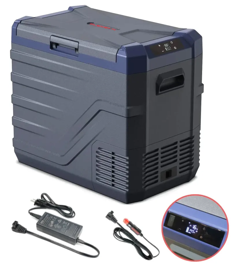 Преносим хладилник фризер хладилна кутия с компресор 12V/24V 100/220V 50 литра Flexzon - 1