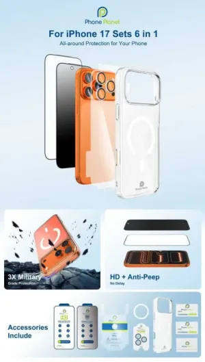 6 в 1 Phone Planet SET за Iphone 17 Air