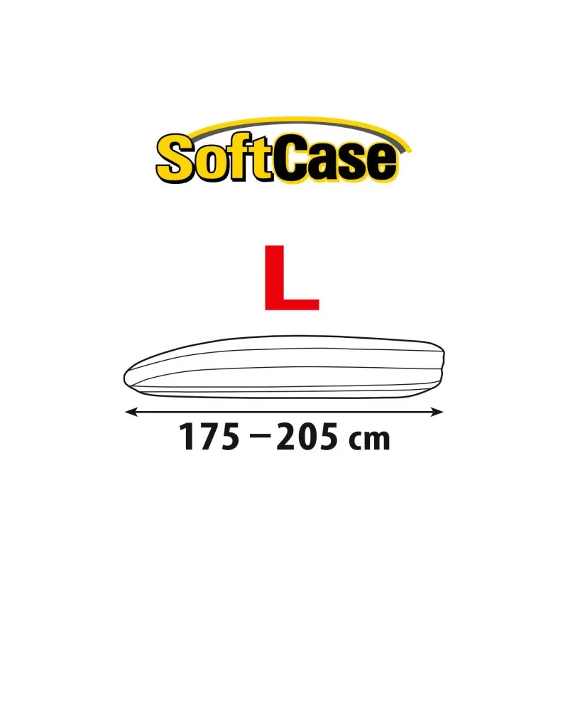 Покривало за автобокс Kegel серия Soft Case размер L черно 175-205cm - 4