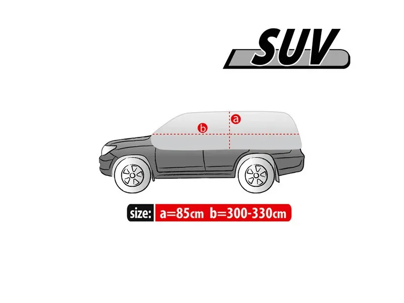 Покривало за таван и прозорци Kegel серия Optimal сиво за SUV 300-330cm. - 1