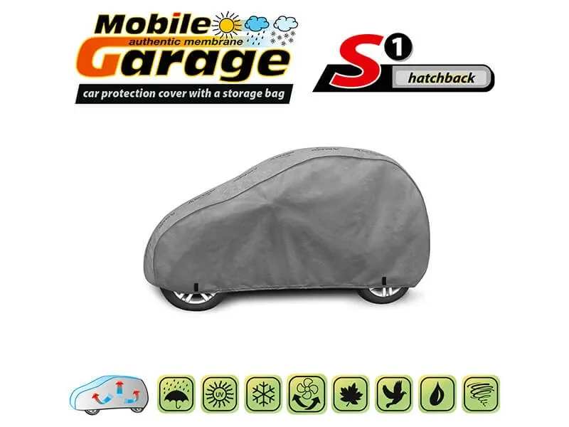 Висококачествено Покривало Kegel серия Mobile Garage размер S1 за хечбек 250-270см x 134-143см, сиво - 0