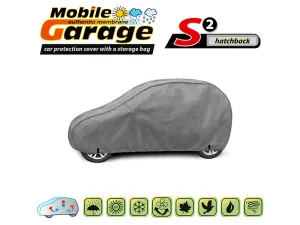 Висококачествено Покривало Kegel серия Mobile Garage размер S2 за хечбек 320-332см x 125-135см, сиво