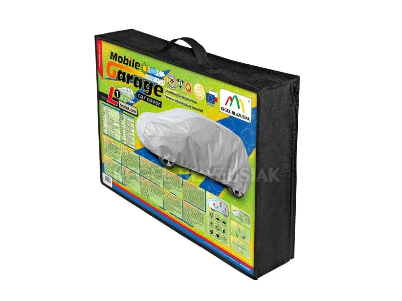 Висококачествено Покривало Kegel серия Mobile Garage размер L1 за хечбек/комби 405-430см x 126-136см, сиво - 2