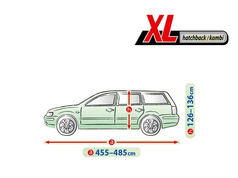 Висококачествено Покривало Kegel за Комби Хечбек Серия Mobile Garage размер XL 455 - 485см x 126 - 136см - 3