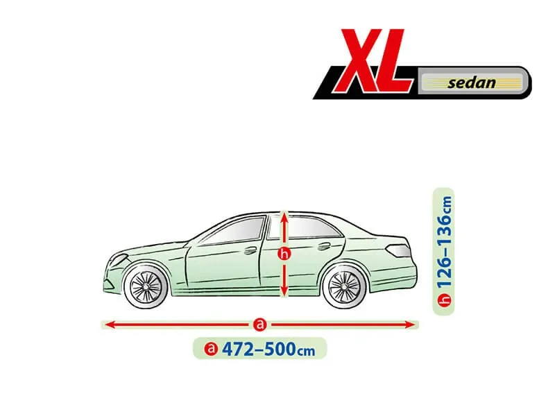 Висококачествено Покривало Kegel за Седан Sedan Автомобил Серия Mobile Garage размер XL 472 - 500см х 126 - 136см - 2