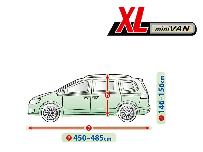 Висококачествено Покривало Kegel за Миниван Mini Van Серия Mobile Garage размер XL 450 - 485см х 146 - 156см - 2