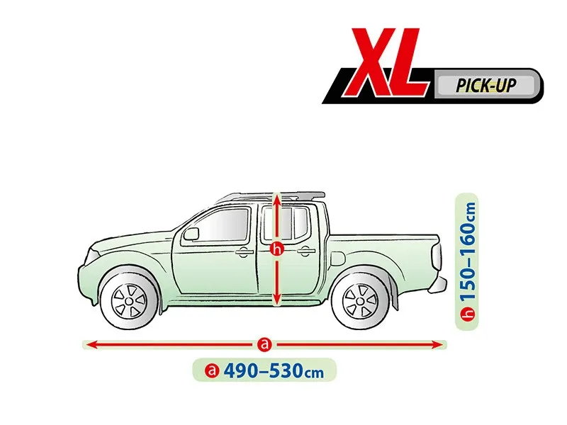 Висококачествено Покривало Kegel за Пикап Pick Up Серия Mobile Garage размер XL 490-530x150-160cm - 2