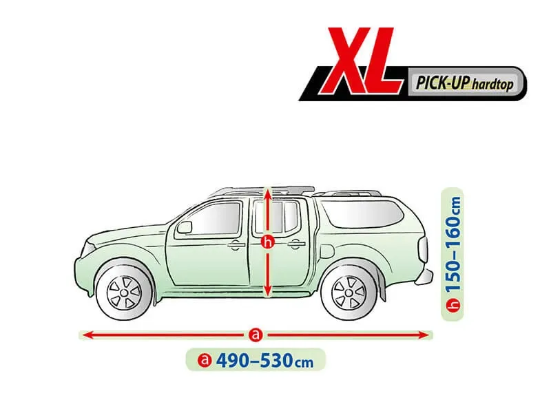 Висококачествено Покривало Kegel за Пикап Pick Up размер XL 490-530x150-160cm - 2