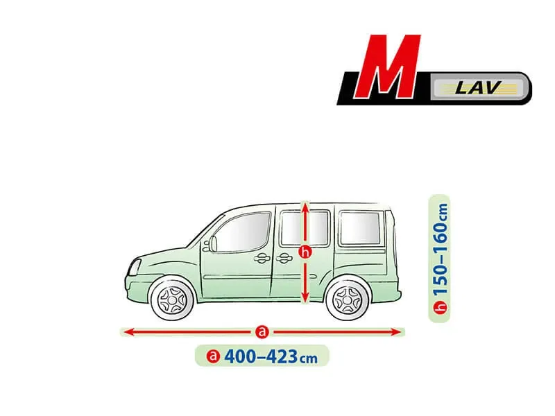 Висококачествено Покривало Kegel за VAN размер M 400-423x150-160cm - 5