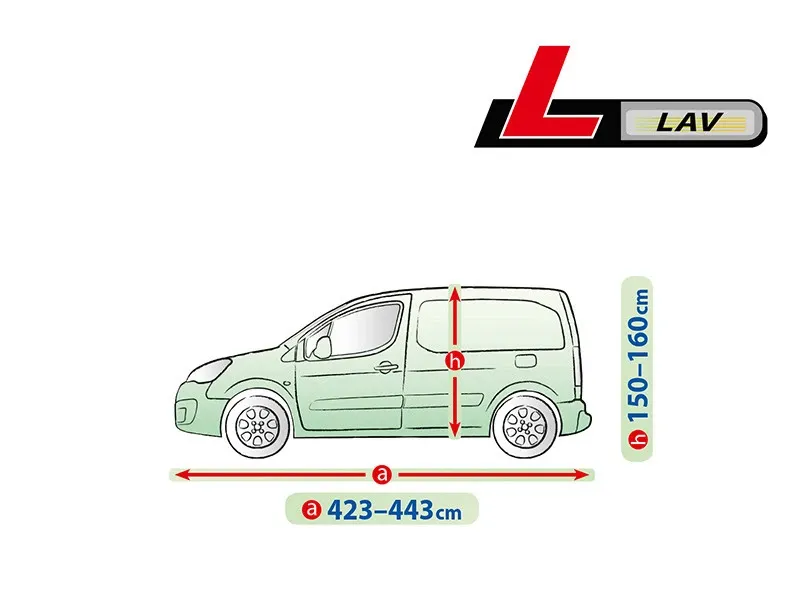 Висококачествено Покривало Kegel за VAN L 443x160cm - 1