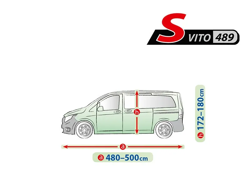 Висококачествено Покривало Kegel за VITO серия Mobile Garage S489 500x180cm - 1