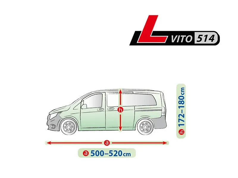 Висококачествено Покривало Kegel за VITO серия Mobile Garage L514 520x180cm - 2