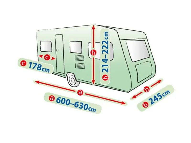 Висококачествено Покривало Kegel за каравана син цвят Серия Mobile Garage 630ER - 1