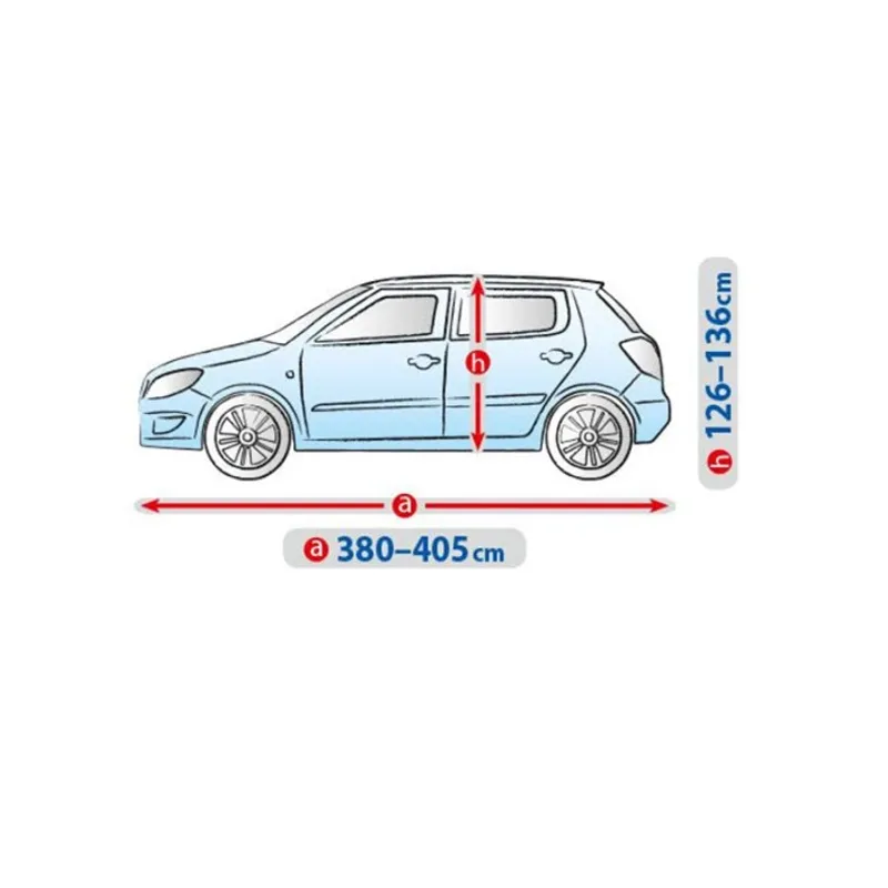 Висококачествено Покривало Kegel серия BASIC GARAGE M2 за Хечбек/Hatchback 380-405 cm - 3