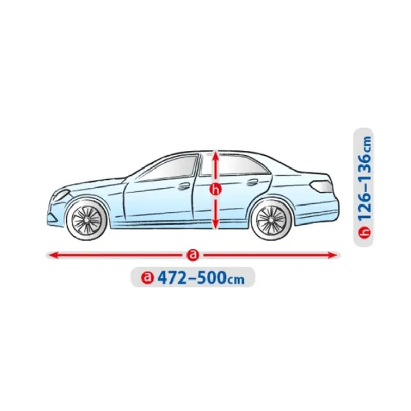 Висококачествено Покривало Kegel серия BASIC GARAGE XL за Седан 472-500 cm - 2