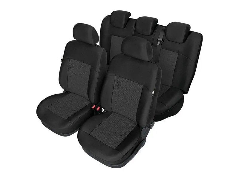 Пълен Комплект Тапицерия Kegel за предни+задни седалки на Ford Focus 2003-2014 Mk2 Mk3 Черна Текстил - 0