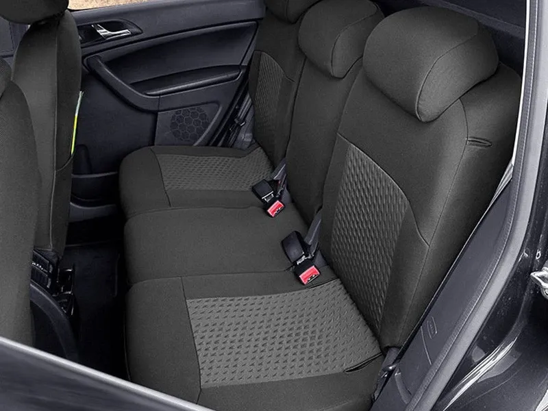 Пълен Комплект Тапицерия Kegel за предни+задни седалки на Skoda Yeti 2013-2017 Черна Текстил - 1