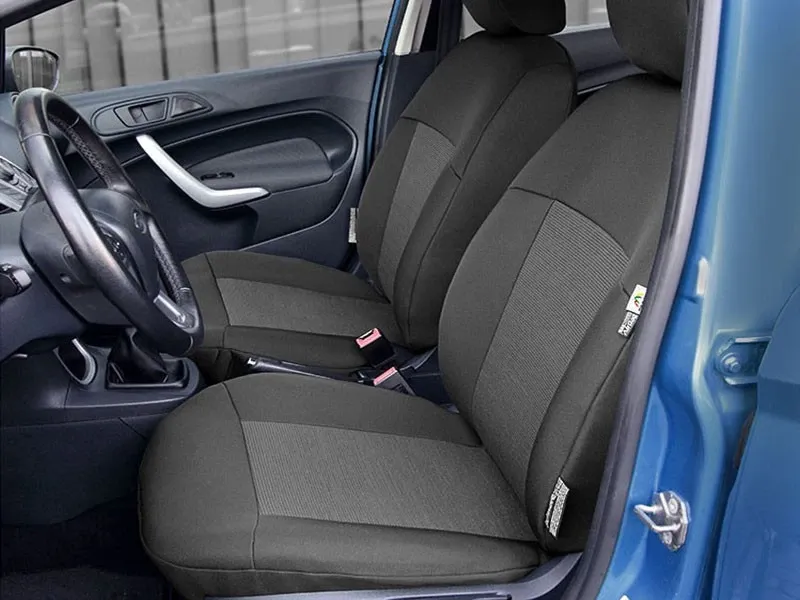 Пълен Комплект Тапицерия Kegel серия Tailore Made за предни и задни седалки на Ford Fiesta 2008-2017 MK7 Черна Текстил - 1