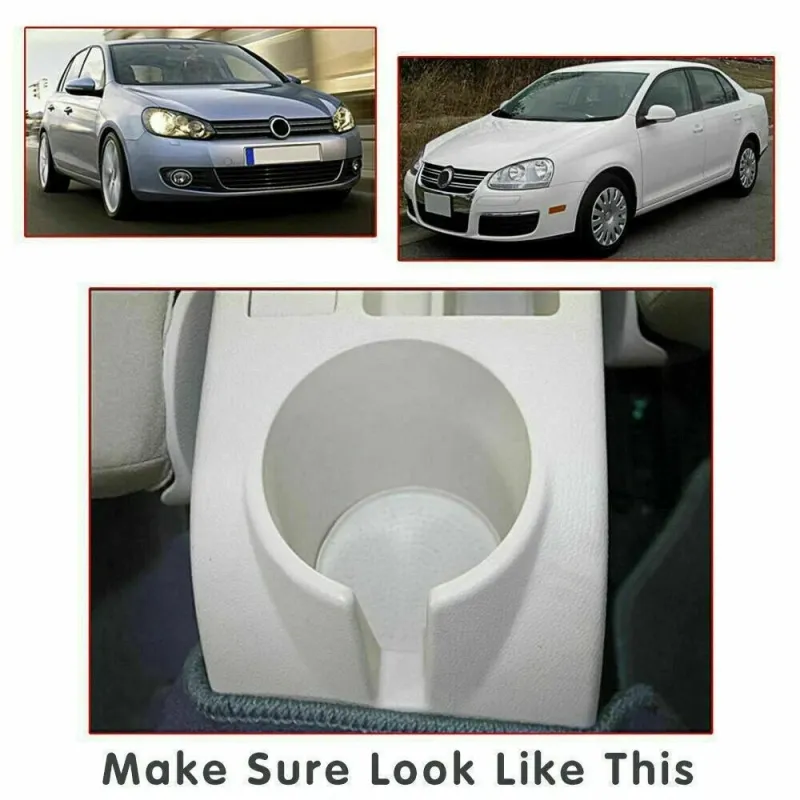 Подлакътник барче за VW Golf V MK5, VI MK6, VW Jetta V MK5 - Еко кожа – Черен - 5