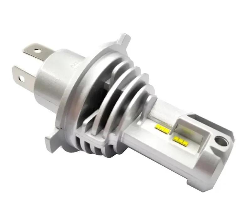 Комплект Умалени Мини Лед Led Диодни Крушки М3 H4 Х4 9V 12V 24V 50W 5000lm за фарове - 4