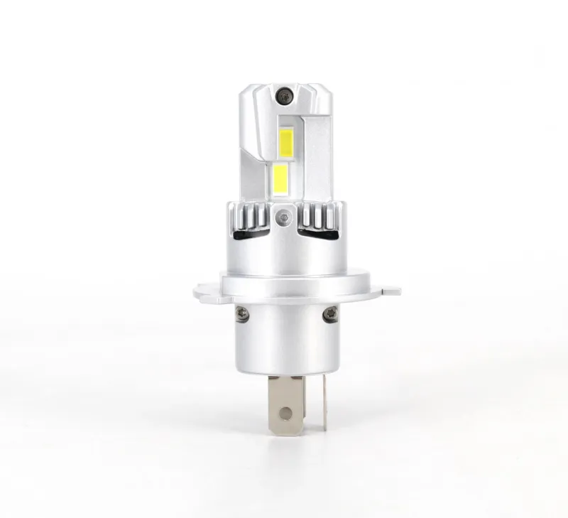 Комплект от 2 броя Умалени Мини Лед Led Диодни Крушки E4P H4 Х4 12V 50W 15000lm Canbus за Автомобил Мотоциклет Трактор Камион Бус и др. - 0