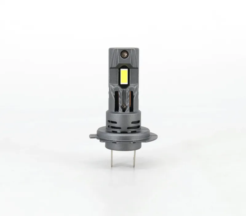Комплект от 2 броя Умалени Мини Лед Led Диодни Крушки E4S H7 H18 Х7 Х18 12V 50W 15000lm за Автомобил Мотоциклет Трактор Камион Бус и др. - 5