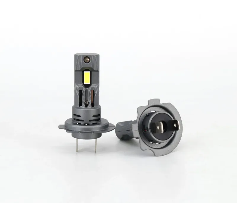 Комплект от 2 броя Умалени Мини Лед Led Диодни Крушки E4S H7 H18 Х7 Х18 12V 50W 15000lm за Автомобил Мотоциклет Трактор Камион Бус и др. - 6