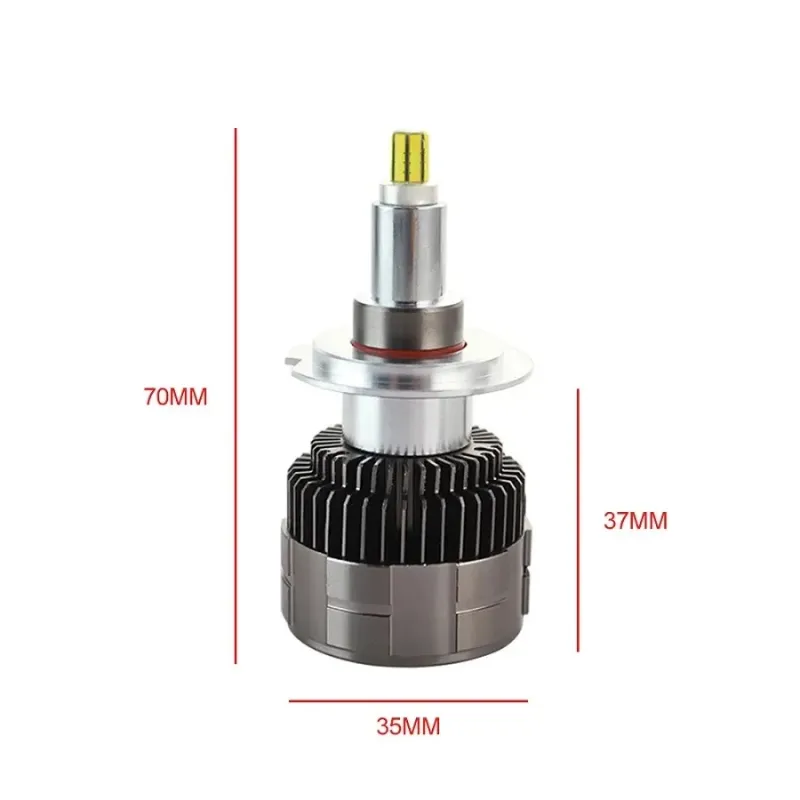 Комплект 3D CSP LED ЛЕД диодни крушки H11 H8 H9 Х11 Х8 Х9 12V 100W 20000lm за фарове Canbus без грешки 360° градуса - 9