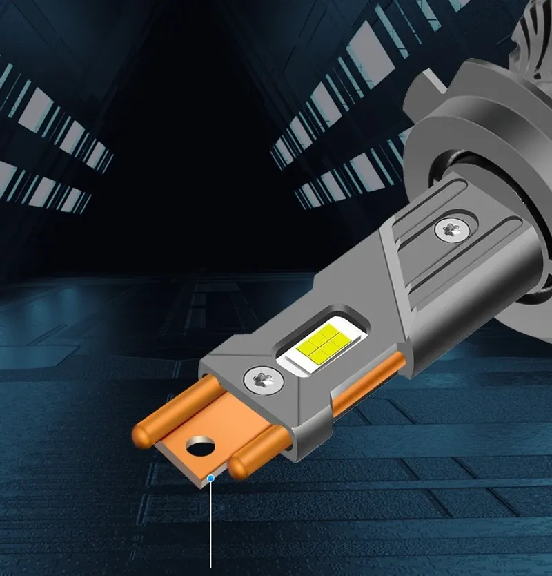 Комплект от 2 броя LED ЛЕД диодни крушки H7 Х7 12V 120W 13000lm за фарове Canbus без грешки 6000К - 4
