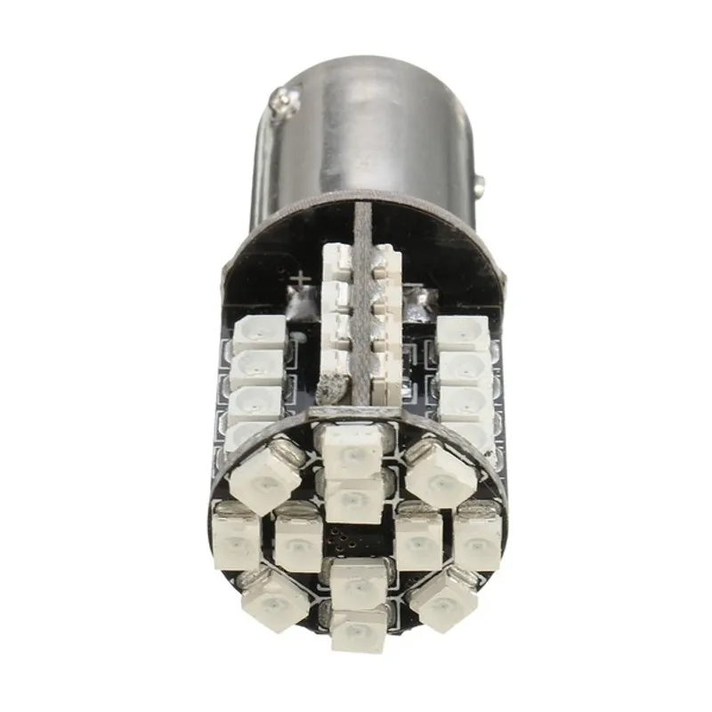 LED Лед Крушки, Стоп, 44 SMD, Canbus, 1156 (P21W), 12V, Червена Светлина - 3