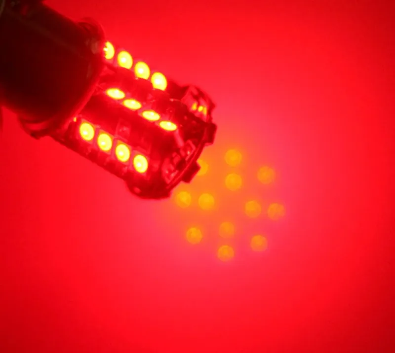 LED Лед Крушки, Стоп, 44 SMD, Canbus, 1156 (P21W), 12V, Червена Светлина - 6