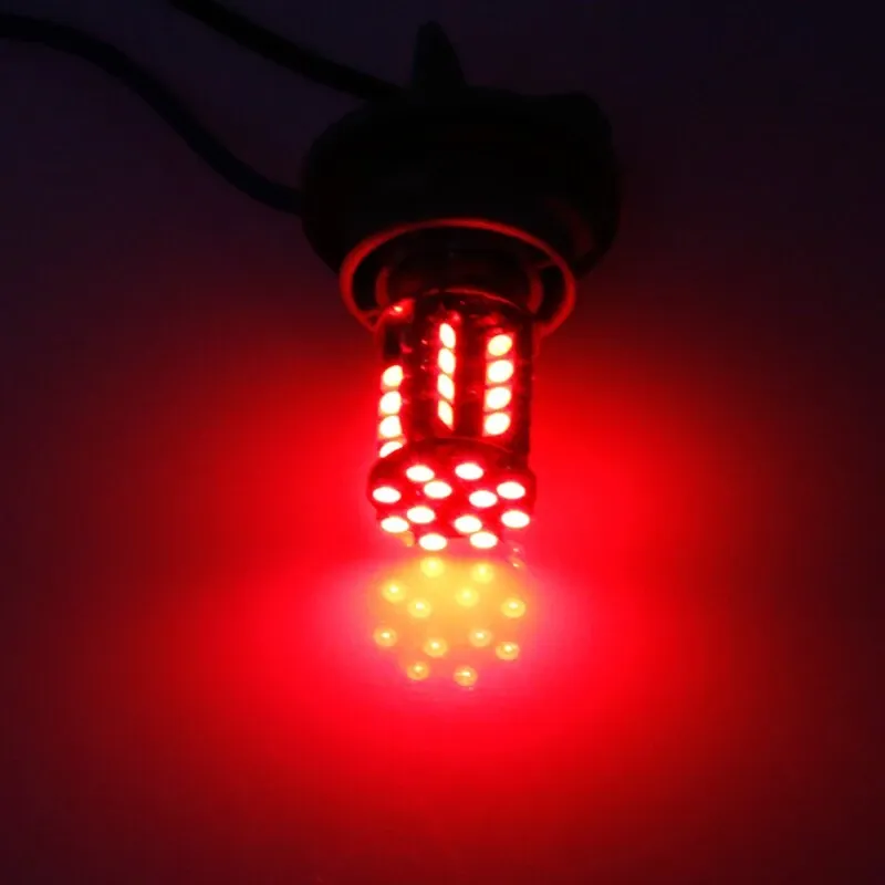 LED Лед Крушки, Стоп, 44 SMD, Canbus, 1156 (P21W), 12V, Червена Светлина - 10