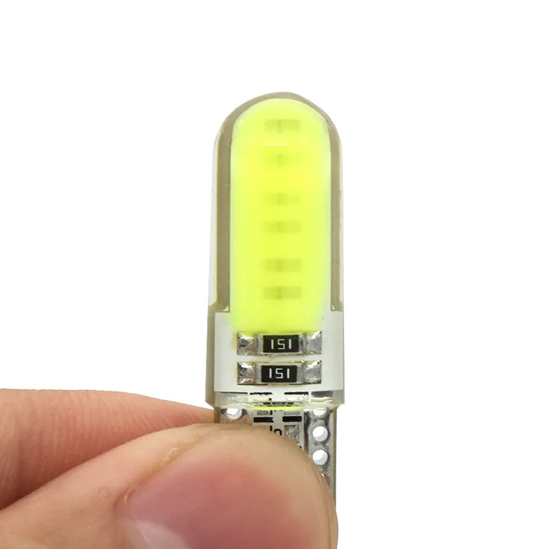 LED Лед Диодни Крушки За Габарит, Т10 W5W, COB 12-Core, 12V, 6 Цвята Светлина - 2