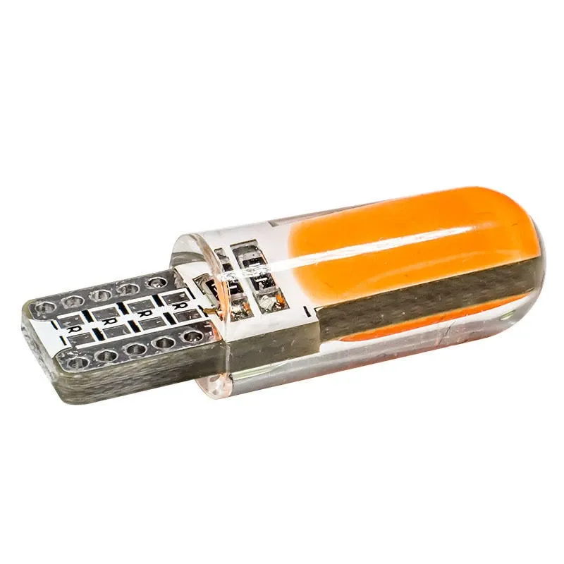 LED Лед Диодни Крушки За Габарит, Т10 W5W, COB 12-Core, 12V, 6 Цвята Светлина - 6