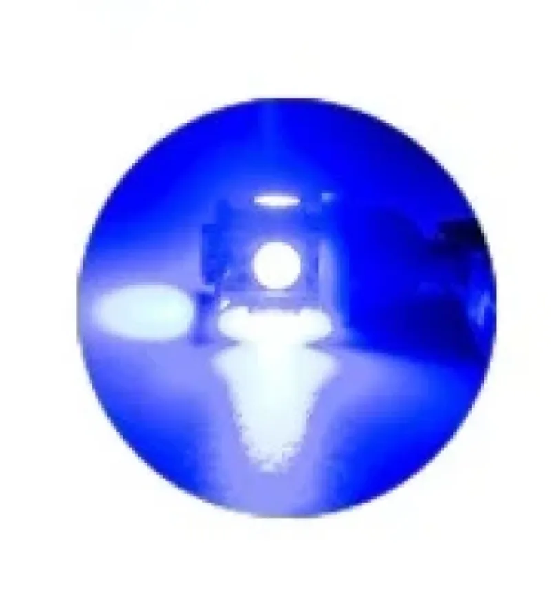 LED Лед Диодна Крушка Крушки За Габарит, Т10 W5W, 5 SMD, 12V, Синя - 0
