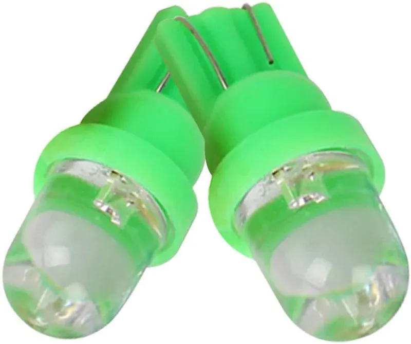 LED Лед Диодни Крушки За Табло, Габарит, Т10 W5W, 1X LED, 12V, 5 Цвята Светлина - 12