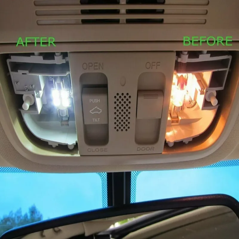 Лед Крушки За Габарит, Т10 W5W LED 8 SMD 5730, Canbus, 12V, Бяла Светлина, Error free , Без грешки - 2