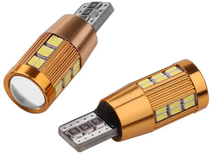 LED Лед Диодни Крушки За Габарит, Т10 W5W 194 168, 30 SMD, 12V, Бяла Светлина, Canbus - Error free , Без грешки - 5