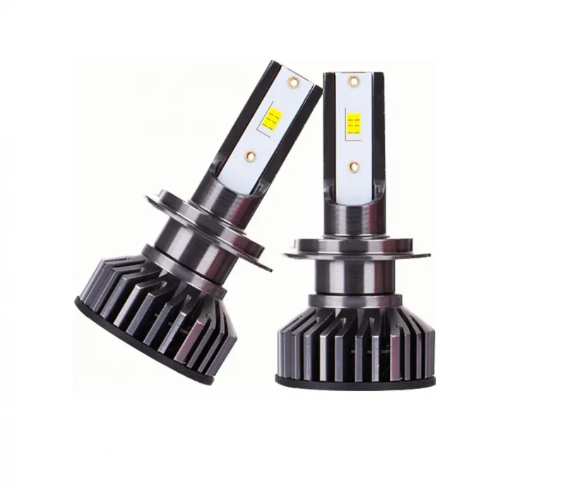 Комплект от 2бр Умалени Мини Лед Led Диодни Крушки H7 Х7 12V 50W 12000lm Mono LED +300% за Фарове Can Bus без грешки - 3