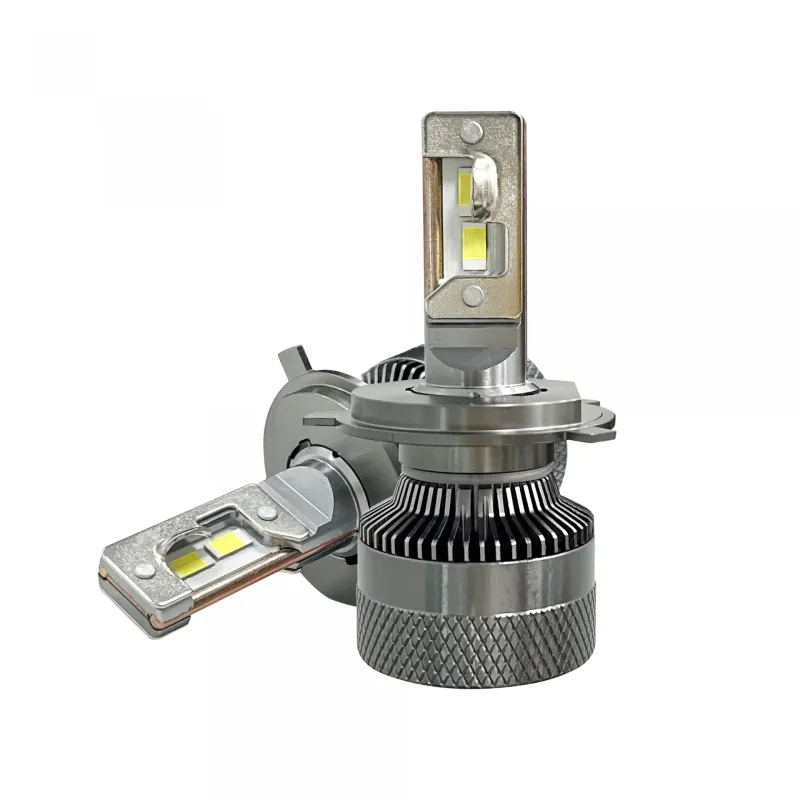 Комплект от 2 броя LED ЛЕД диодни крушки H4 Х4 12V 200W 17000lm за фарове Canbus без грешки 6000К къси/дълги - 4
