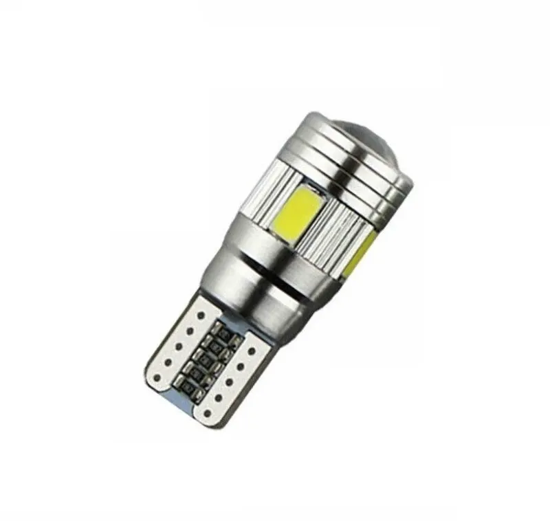 Комплект от 2 броя Лед Крушки За Габарит Т10 W5W LED 6 SMD, Canbus 12V, Бяла Светлина в блистер - 5