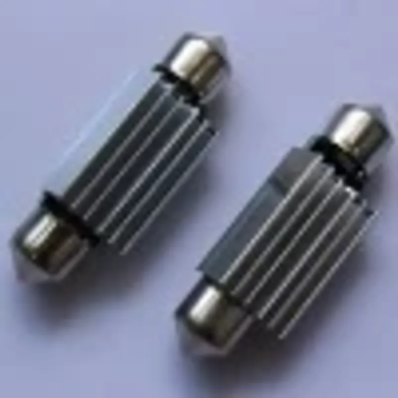 Комплект от 2 броя LED Лед Диодни Крушки 3 SMD 5050 41мм 12V Бяла Светлина Canbus Error Free Bez Грешки в блистер - 2