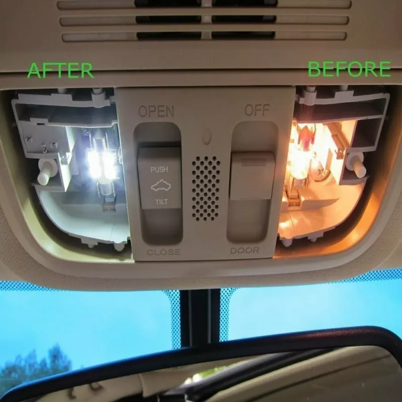 Комплект от 2 броя Лед Крушки За Габарит Т10 W5W LED 8 SMD 5730 Canbus 12V Бяла Светлина Error free Без грешки в Блистер - 3