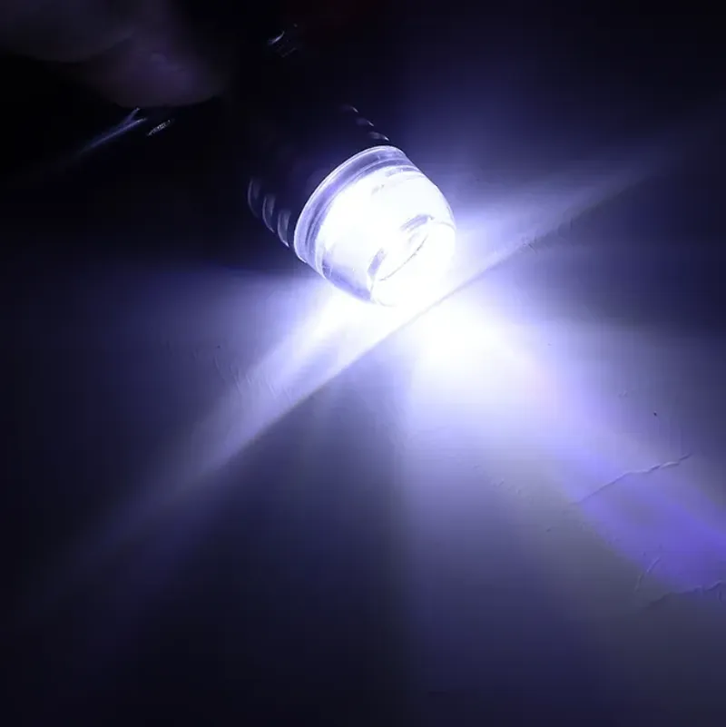 Комплект от 2 броя LED Лед Диодни Блиц Мигащи Крушки За Габарит P21W 1156 BA15S 12V с 9 Леда Бяла Светлина - 6