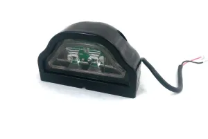 LED Лед Диоден Плафон Oсветление за Регистрационен Номер 12V За Ремарке Бус Каравана Платформа Черен