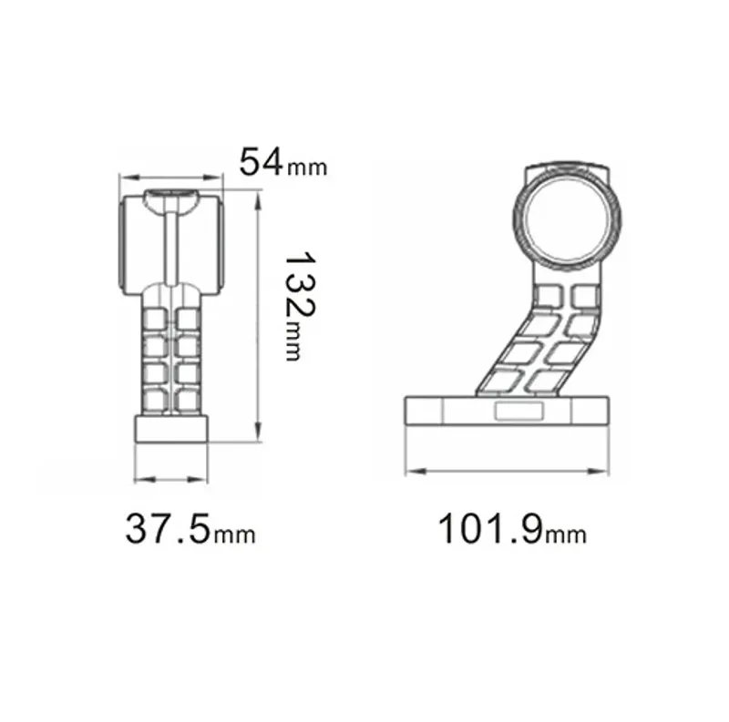 Комплект от 2 броя ЛЕД LED Странични Габарити Габаритни Светлини Тип Рогче с Неон Ефект за Камион Ремарке Тир Бус Ван Каравана и др. 12-24V червено-бяло-оранжево 180mm x 160mm - 4