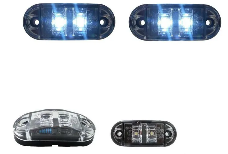 1 Брой 24V Бял Led Лед Диоден Маркер Габарит Токос - За Бусове Камиони Ремаркета - 1