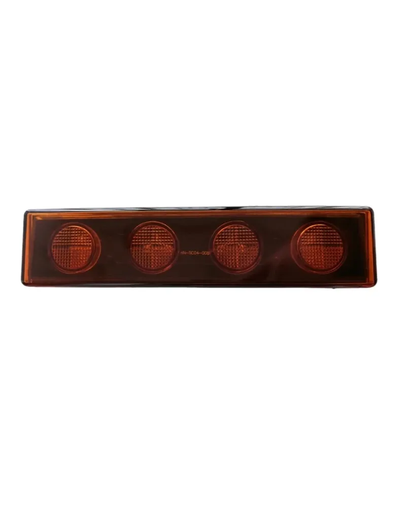 1бр Оранжев преден габарит LED сенник маркер за Скания Scania - 180mm x 40 mm с букса - 1